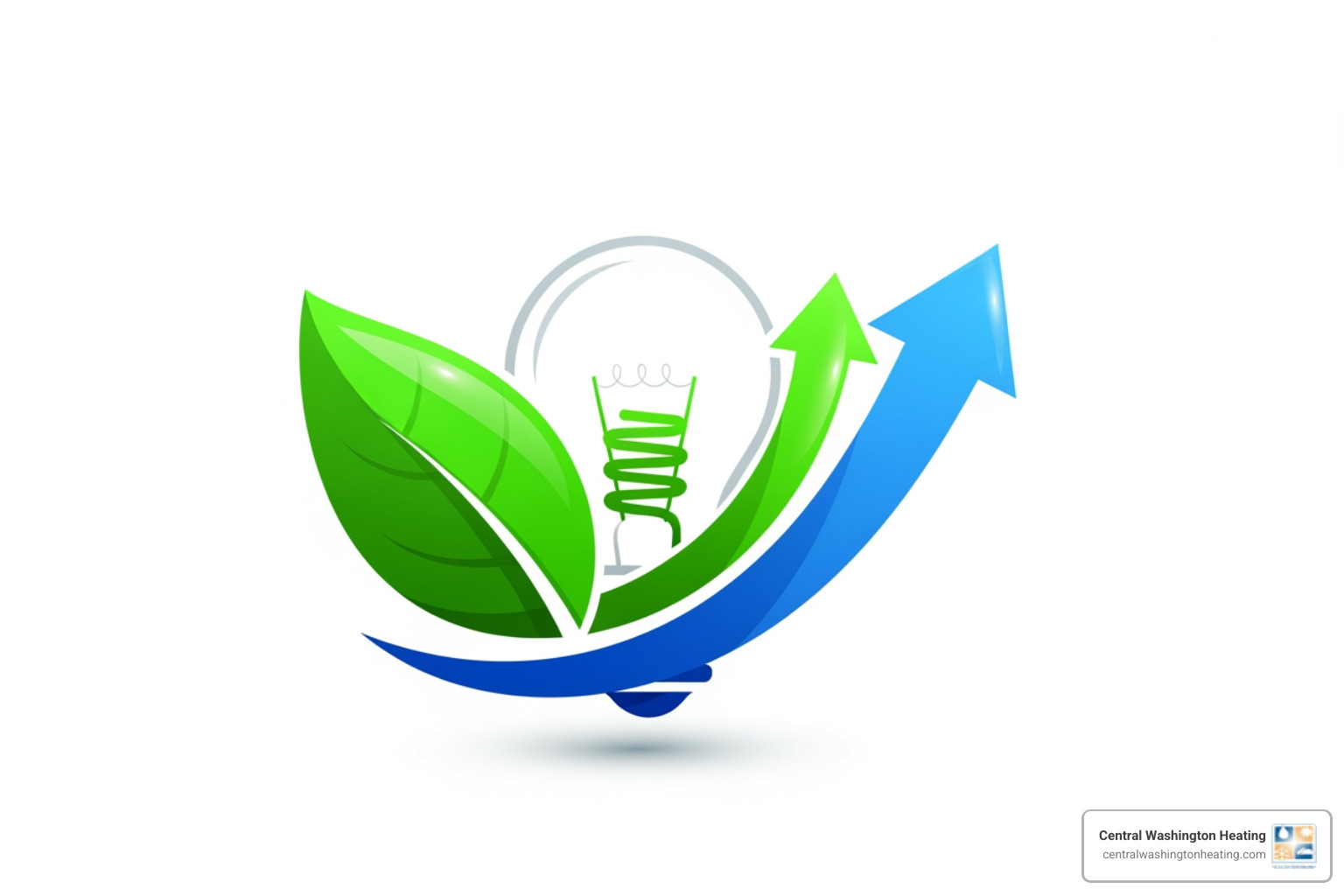 Chelan PUD logo or energy savings graphic - new heat pump installation in rock island, wa Chelan PUD logo or energy savings graphic - new heat pump installation in rock island, wa