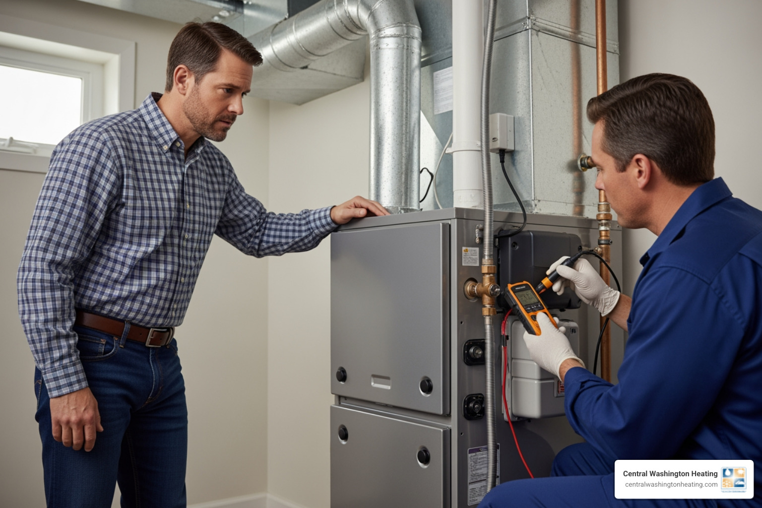 infographic showing warning signs of furnace problems including unusual noises, inconsistent heating, rising energy bills, frequent cycling, poor air quality, and yellow pilot light with icons for each symptom - best furnace repair in leavenworth, wa infographic showing warning signs of furnace problems including unusual noises, inconsistent heating, rising energy bills, frequent cycling, poor air quality, and yellow pilot light with icons for each symptom - best furnace repair in leavenworth, wa