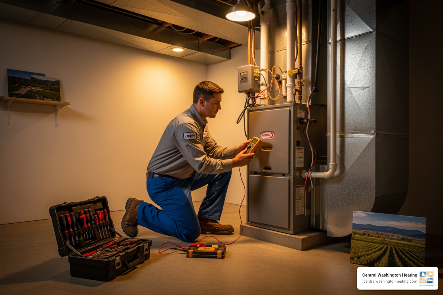 Infographic showing 5 critical warning signs your furnace needs repair: unusual grinding or banging noises, yellow or flickering pilot light, cold spots and inconsistent heating throughout home, sudden spike in energy bills, and furnace cycling on and off frequently - furnace repair company in cashmere, wa Infographic showing 5 critical warning signs your furnace needs repair: unusual grinding or banging noises, yellow or flickering pilot light, cold spots and inconsistent heating throughout home, sudden spike in energy bills, and furnace cycling on and off frequently - furnace repair company in cashmere, wa