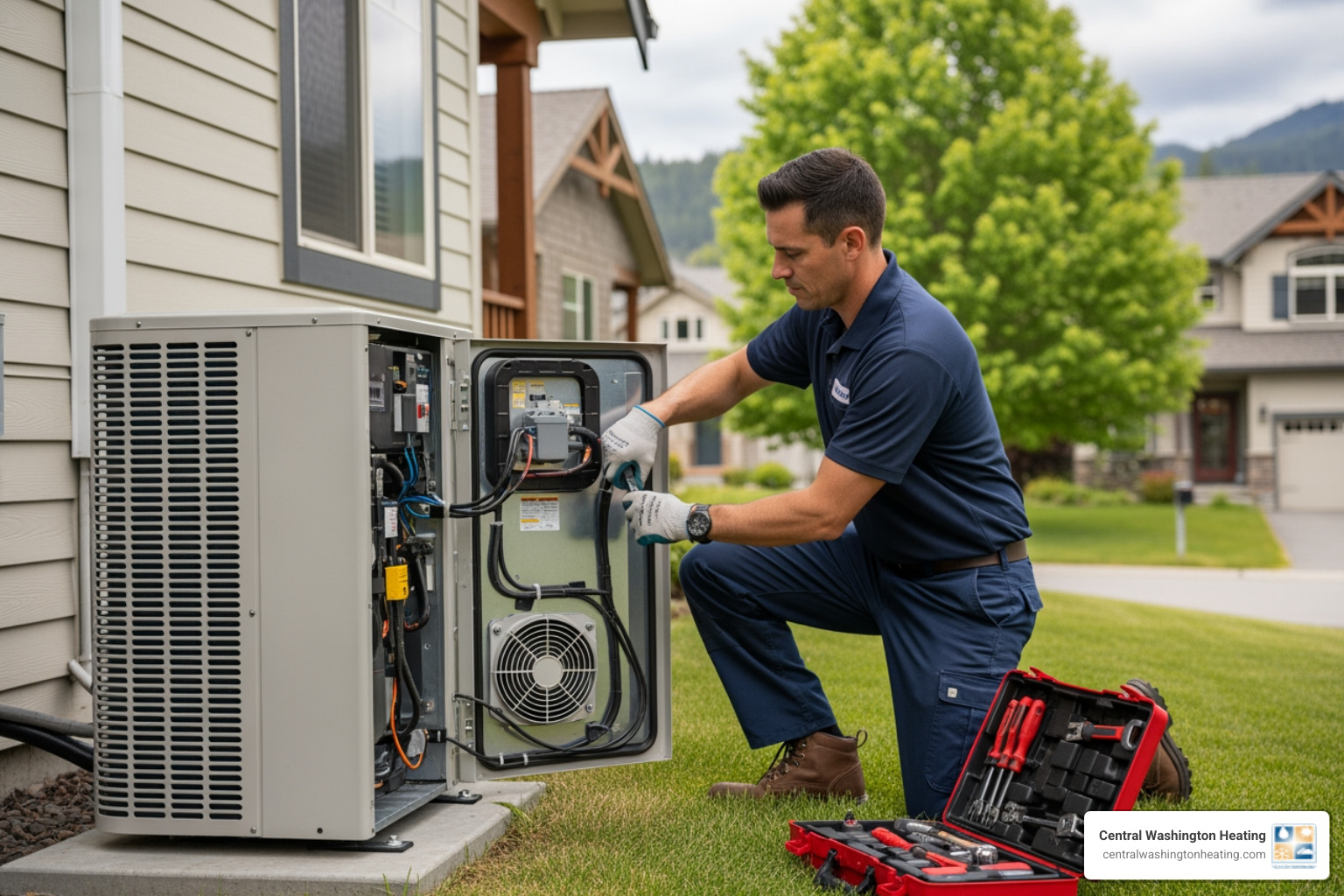 Infographic showing the heating and cooling cycle of a heat pump system, including outdoor unit, indoor unit, refrigerant flow direction in heating mode vs cooling mode, and key components like compressor, reversing valve, and coils - heat pump repair near me in leavenworth, wa Infographic showing the heating and cooling cycle of a heat pump system, including outdoor unit, indoor unit, refrigerant flow direction in heating mode vs cooling mode, and key components like compressor, reversing valve, and coils - heat pump repair near me in leavenworth, wa