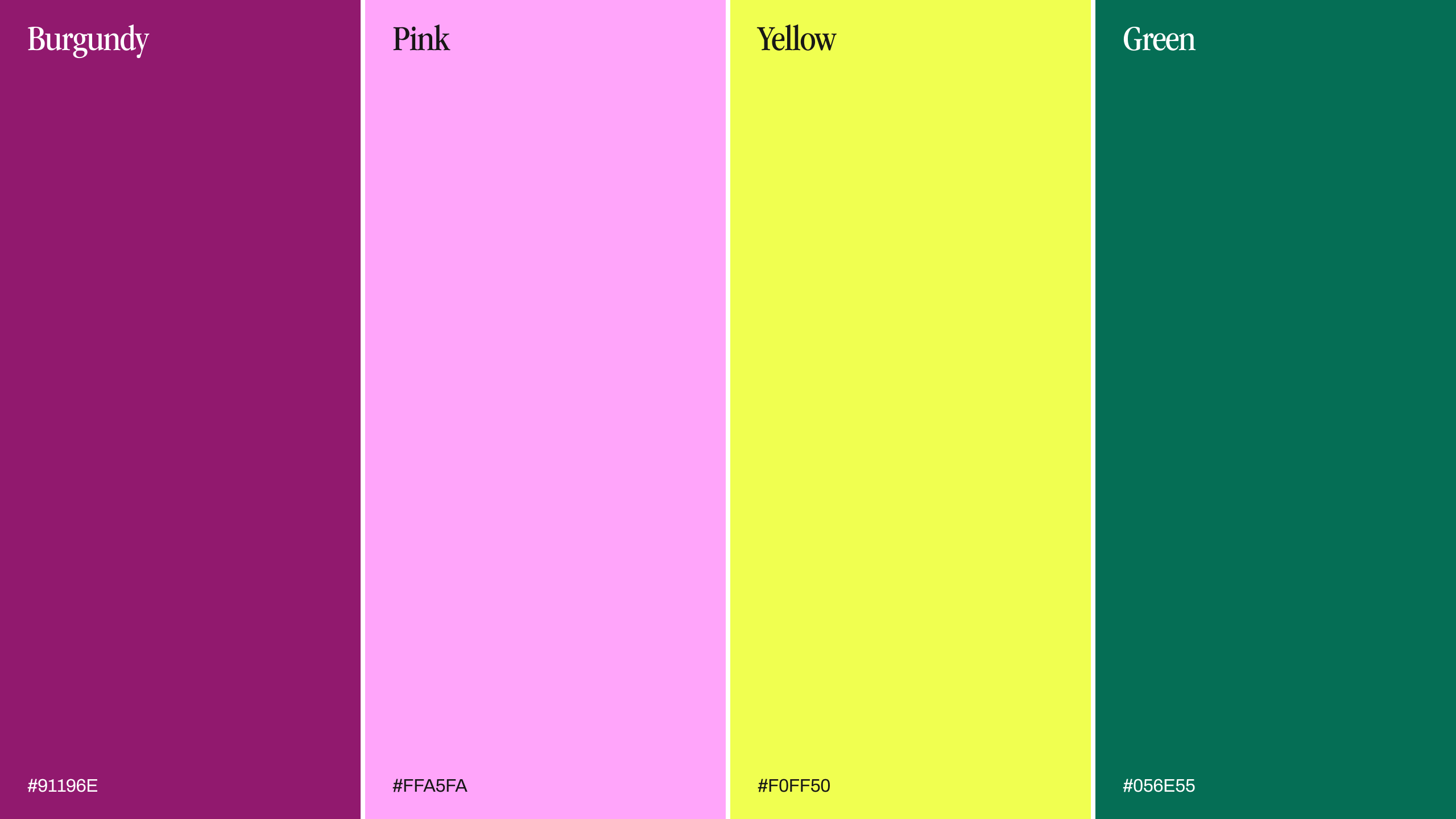 The Horatio secondary colour palette