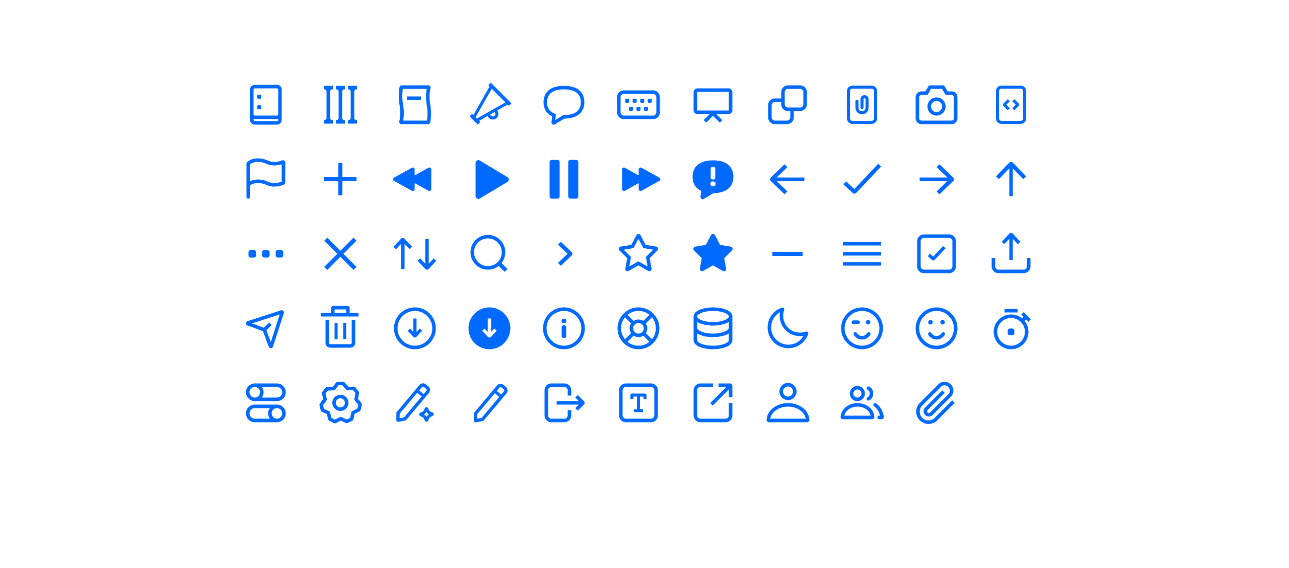 Custom icon set
