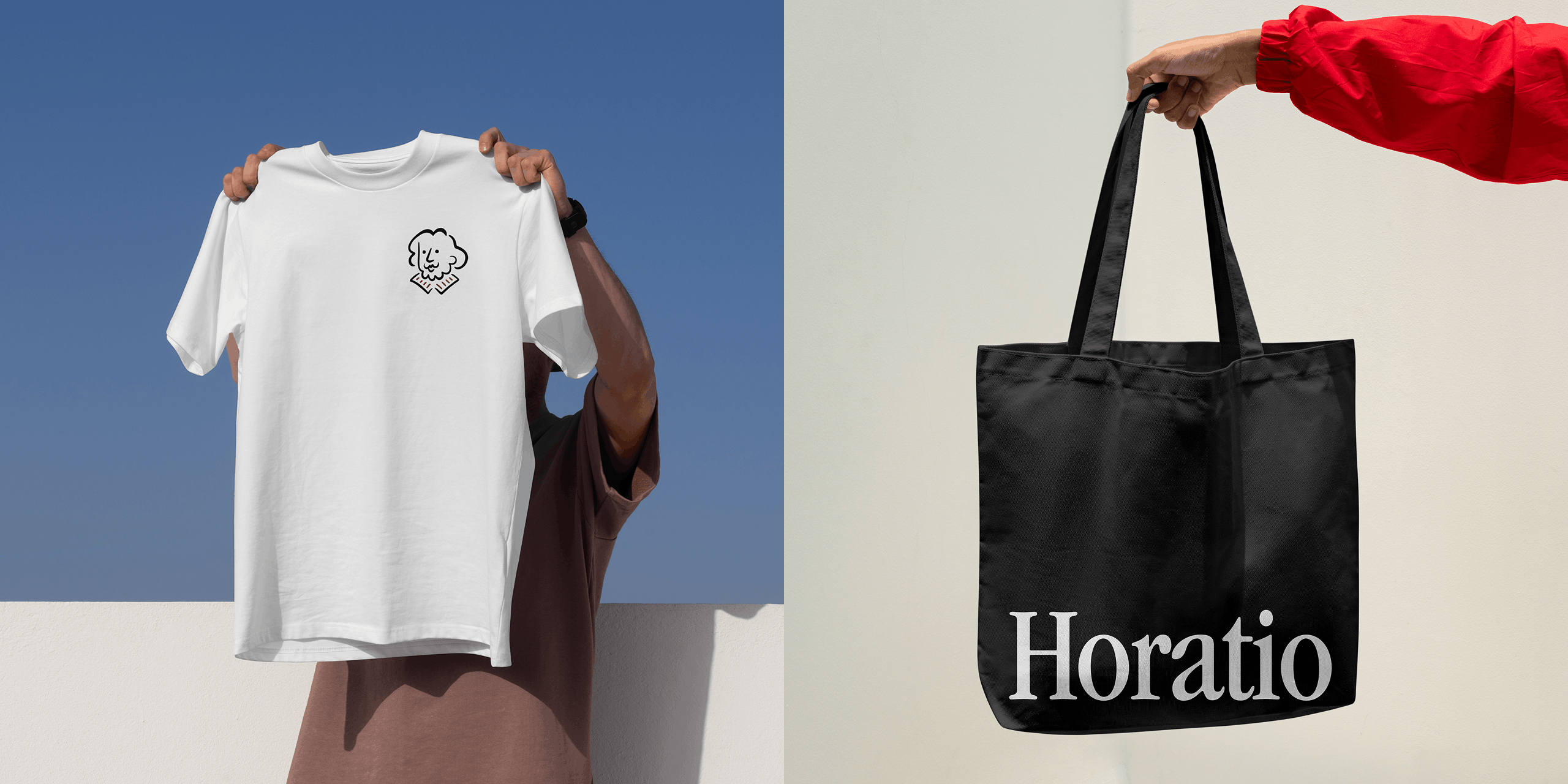 Horatio T-shirt and tote bag mech