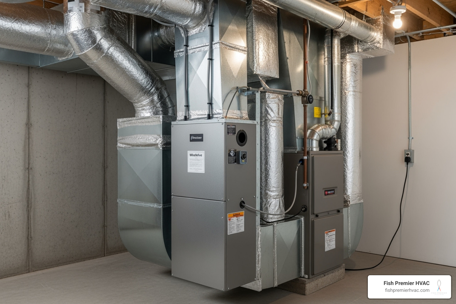 whole-home air purifier unit neatly installed - white glove hvac southlake