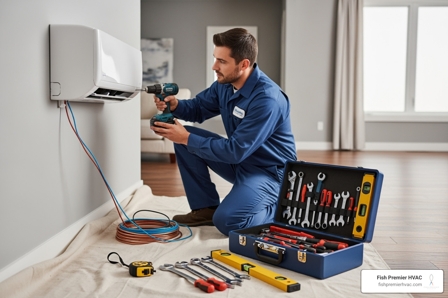 of a clean and professional AC installation in progress - ac replacement southlake