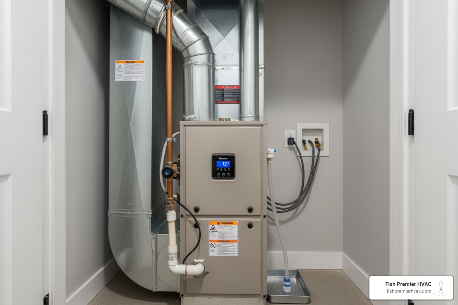 A clean, well-maintained indoor furnace unit - advanced residential hvac westlake A clean, well-maintained indoor furnace unit - advanced residential hvac westlake