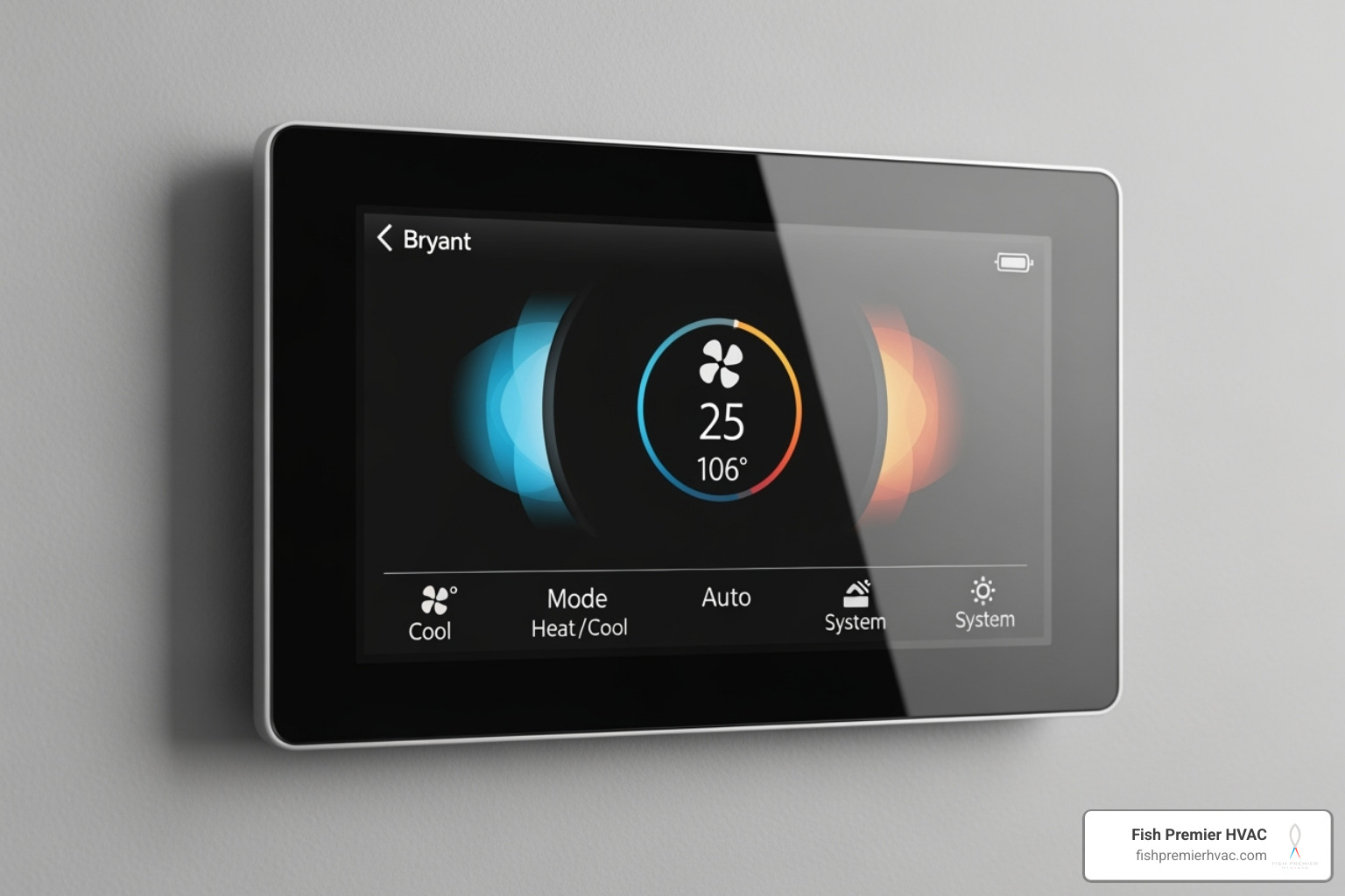 a Bryant Evolution Connex Control thermostat interface - bryant hvac dallas-fort worth a Bryant Evolution Connex Control thermostat interface - bryant hvac dallas-fort worth