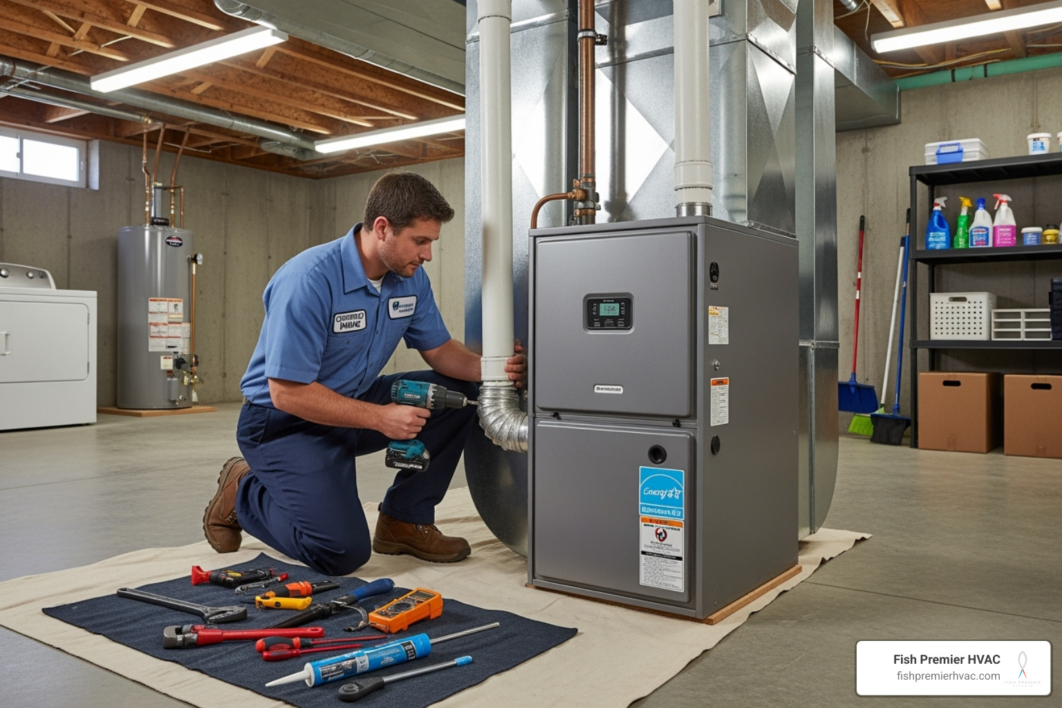 certified technician installing new furnace - furnace replacement keller certified technician installing new furnace - furnace replacement keller