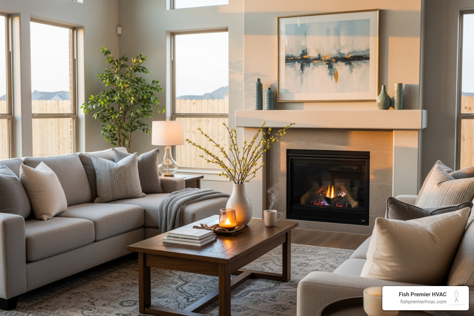 Infographic explaining the key benefits of professional heating services for your home - heating service colleyville