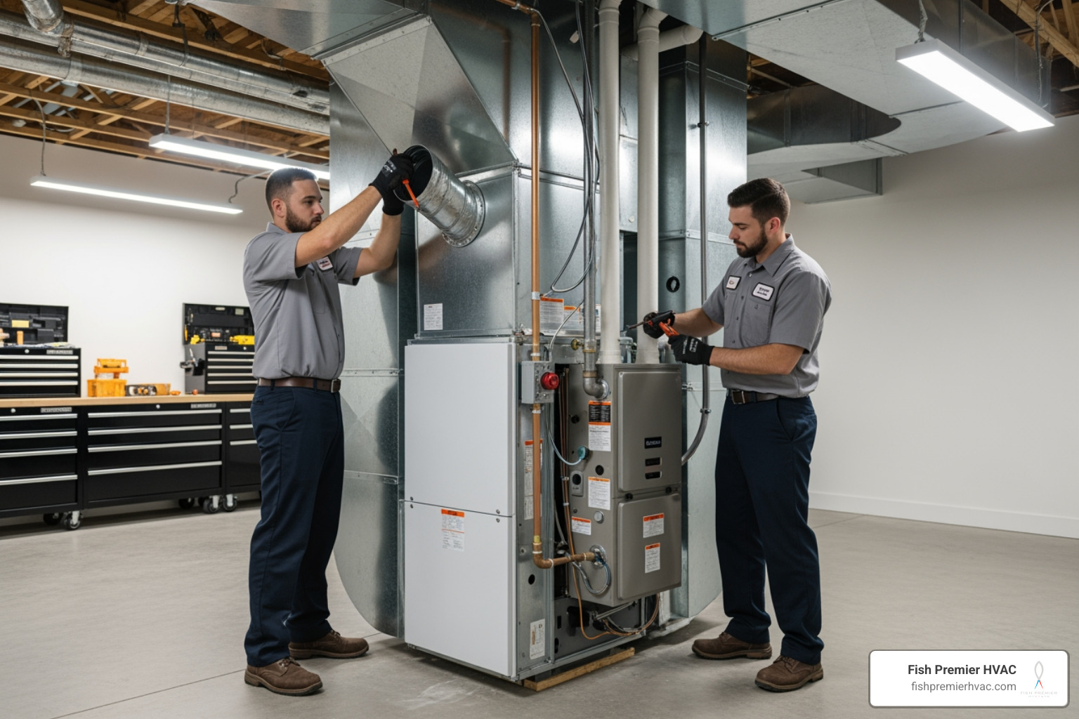 Infographic showing the key steps to choosing the best furnace installation: assess your home's heating needs, compare high-efficiency models, verify contractor credentials and local experience, ensure proper Manual J sizing calculations, inspect existing ductwork, review warranty coverage, and schedule professional maintenance - best furnace installation in southlake, tx