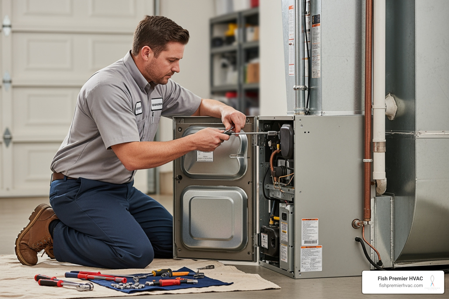 Infographic showing 6 warning signs your furnace needs immediate repair: unusual noises from the unit, rising utility bills, uneven heating between rooms, persistent burning or gas odors, frequent on-off cycling, and complete loss of heat or insufficient warmth - furnace repair in southlake tx