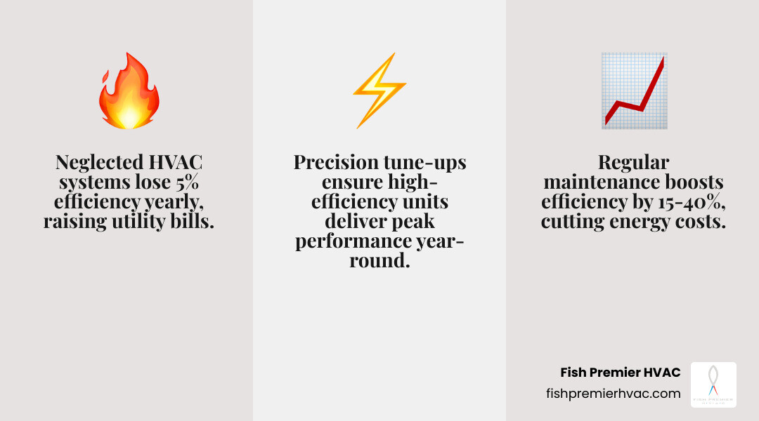 Infographic showing seasonal HVAC maintenance cycle benefits and decision factors for 2026 - is an hvac maintenance plan