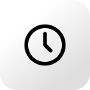 icon clock white