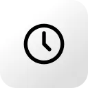 icon clock white