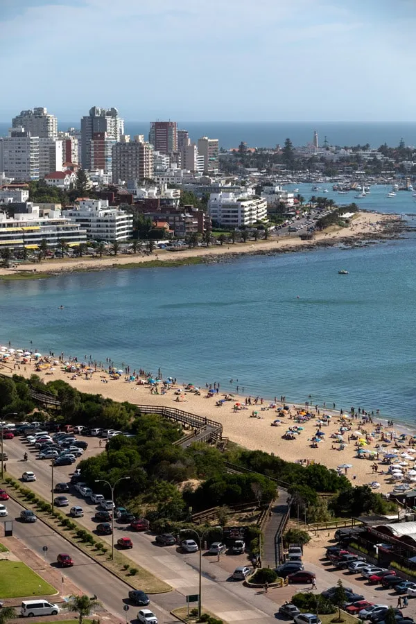Punta del este aereal view
