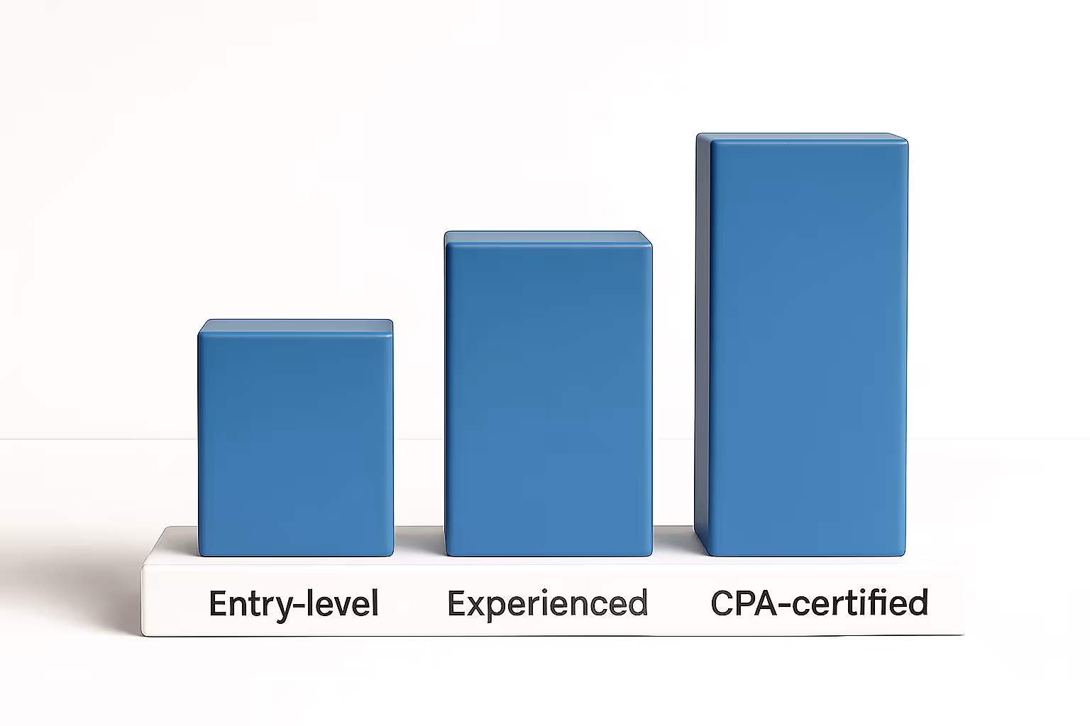 Bar chart by experience level