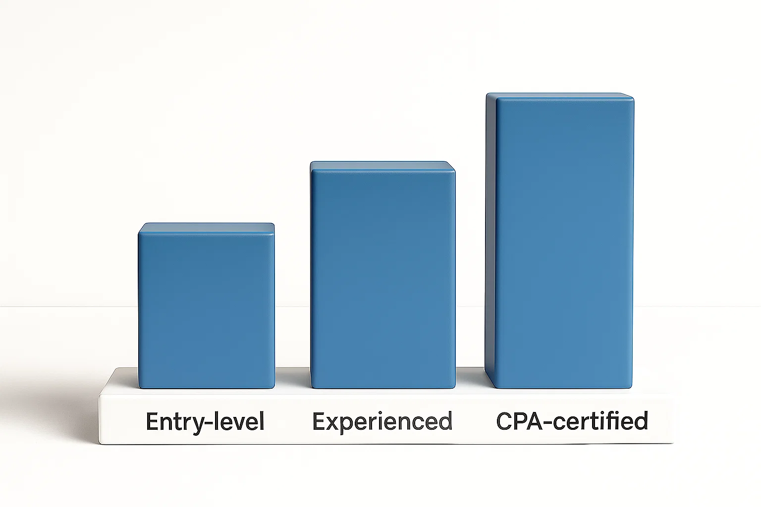 Bar chart by experience level