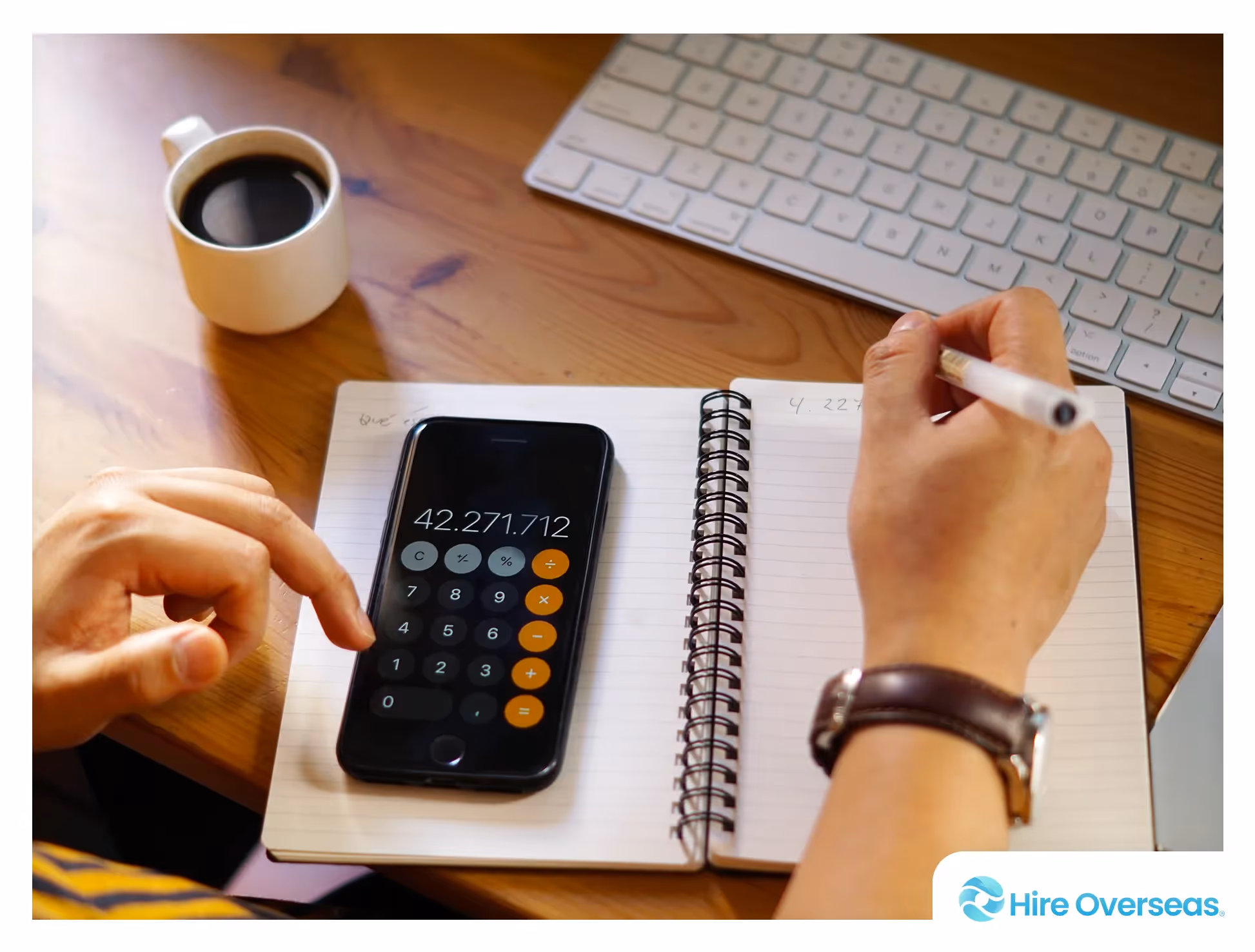 Calculating for hiring remote workers, including cost and productivity inputs.