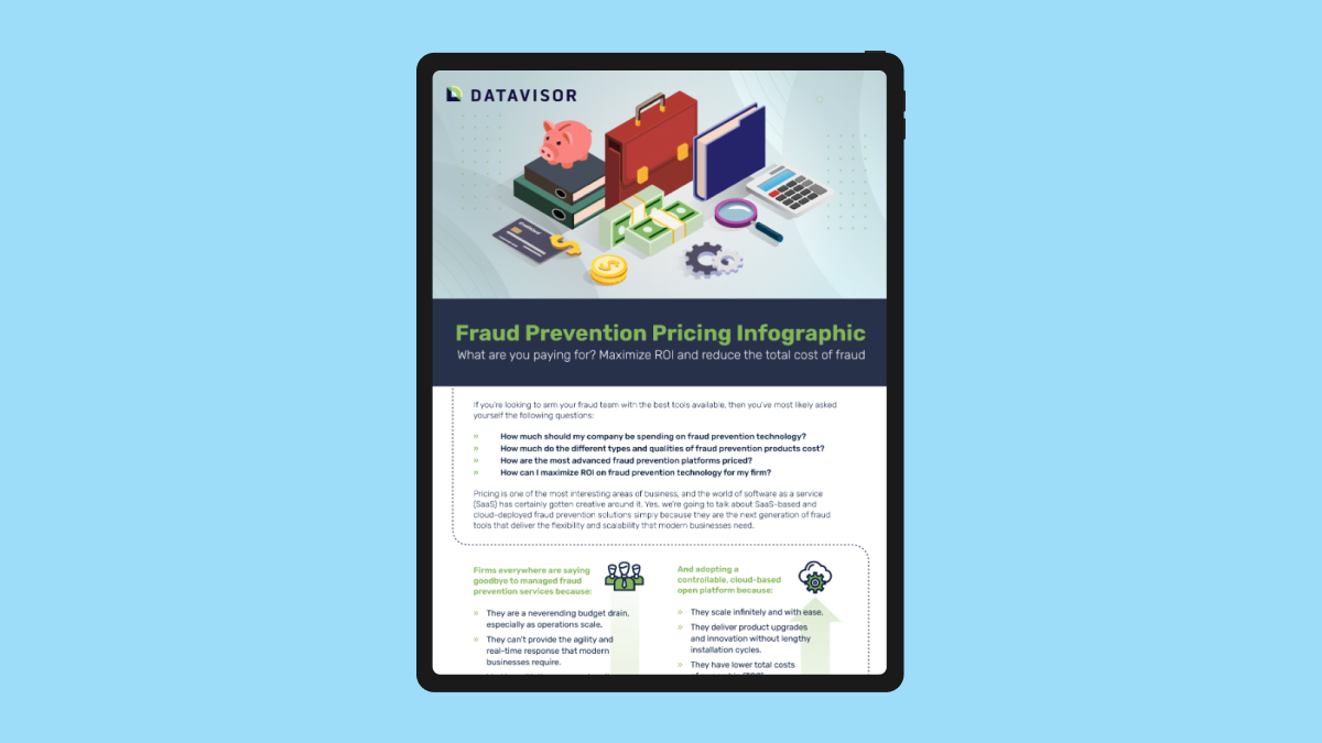 fraud prevention pricing infographic featured image|fraud prevention pricing infographic cover image|datavisor pricing|Fraud Prevention Pricing|