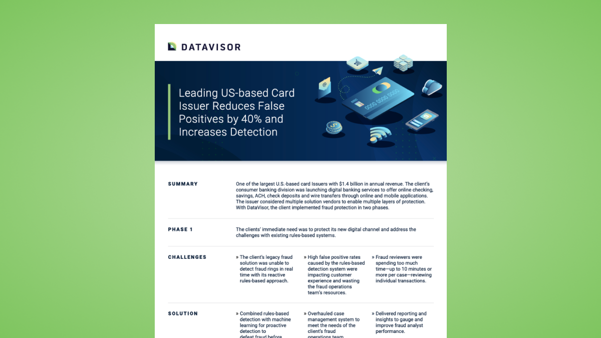Leading US-based Card Issuer Case Study Featured Image|leading card issuer case study cover image