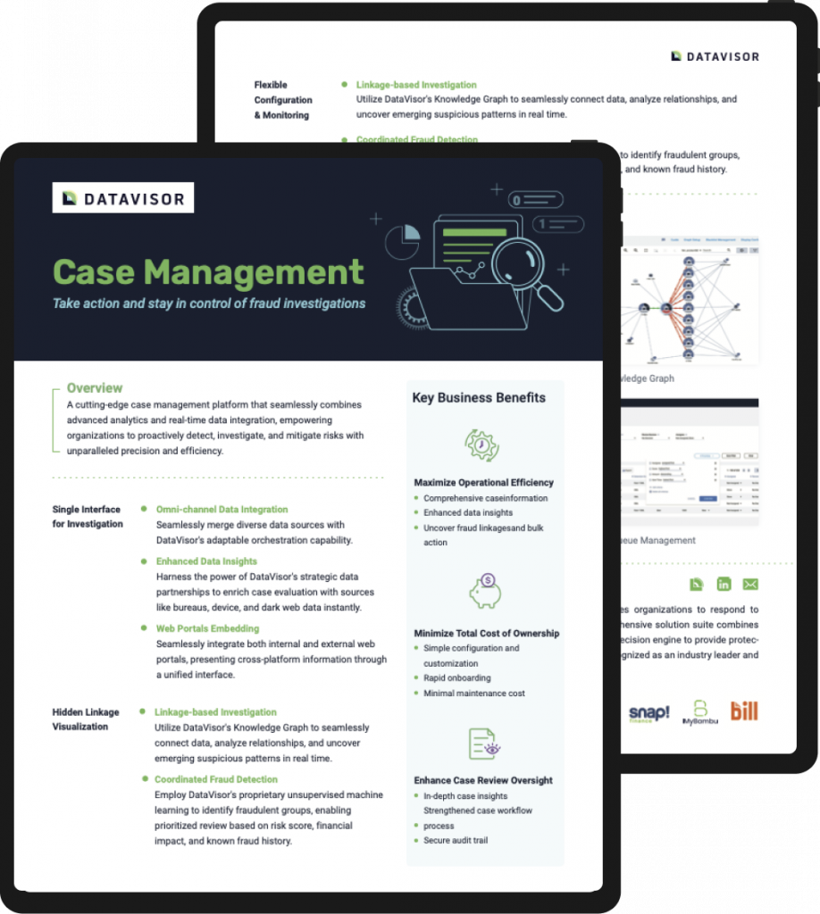 DataVisor case management|DataVisor case management