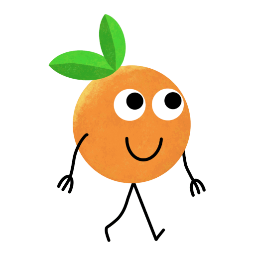 A walk cycle of the Cuties mascot