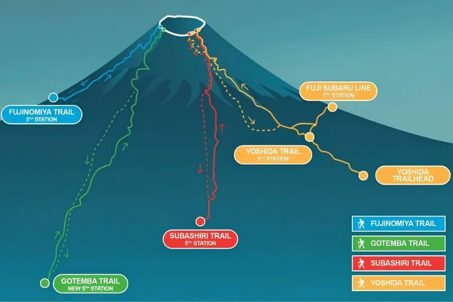 Mount Fuji trails