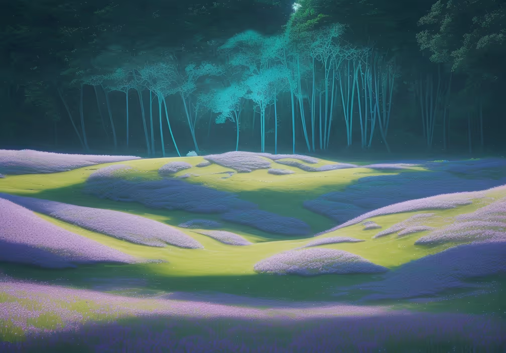 Purple flowing hills symbolizing seamless Figma to Webflow transformation