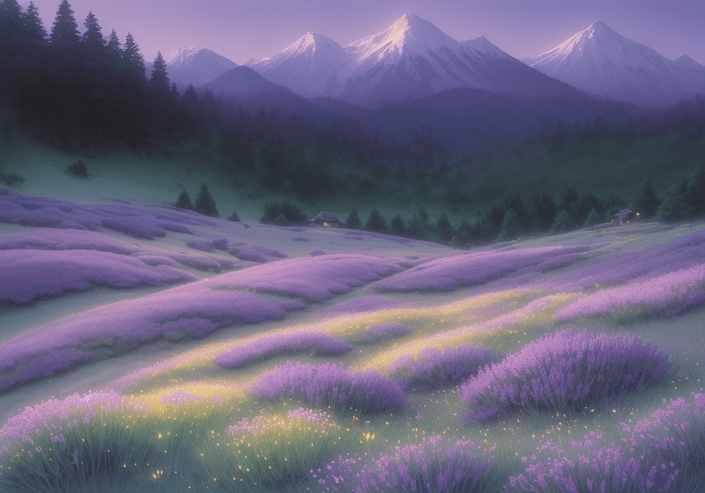 AI writing tool harmony: ethereal landscape symbolizes creative potential, technology's soft touch blending innovation with nature's peaceful inspiration