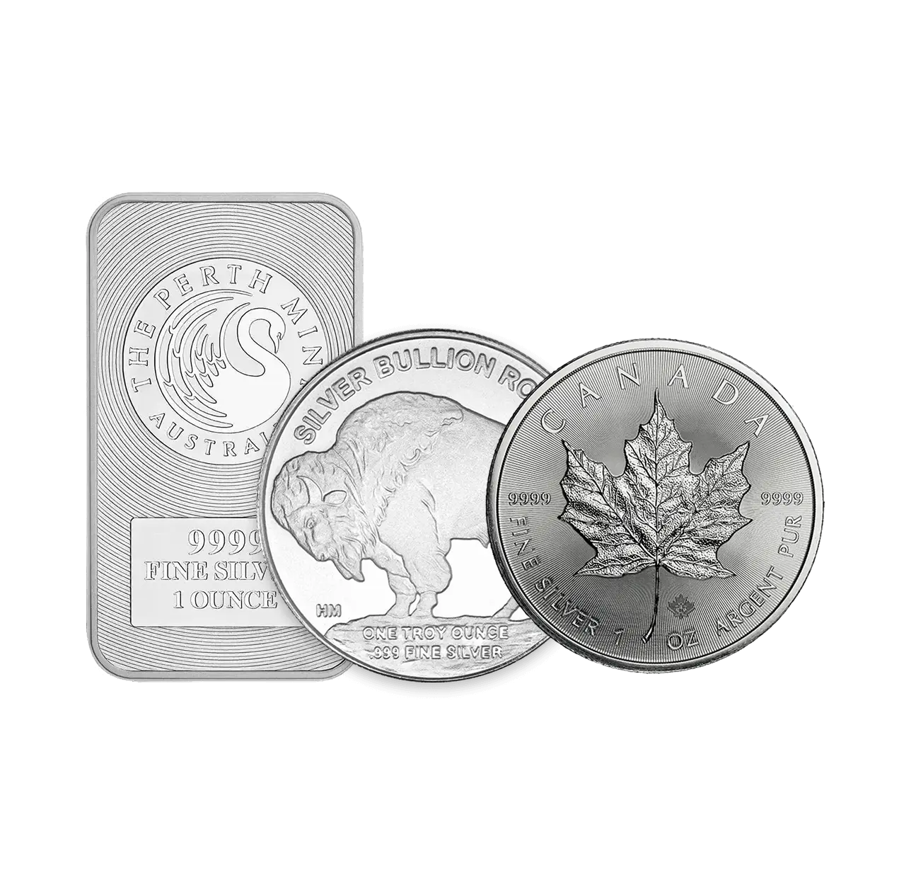 1 ounce silver coins