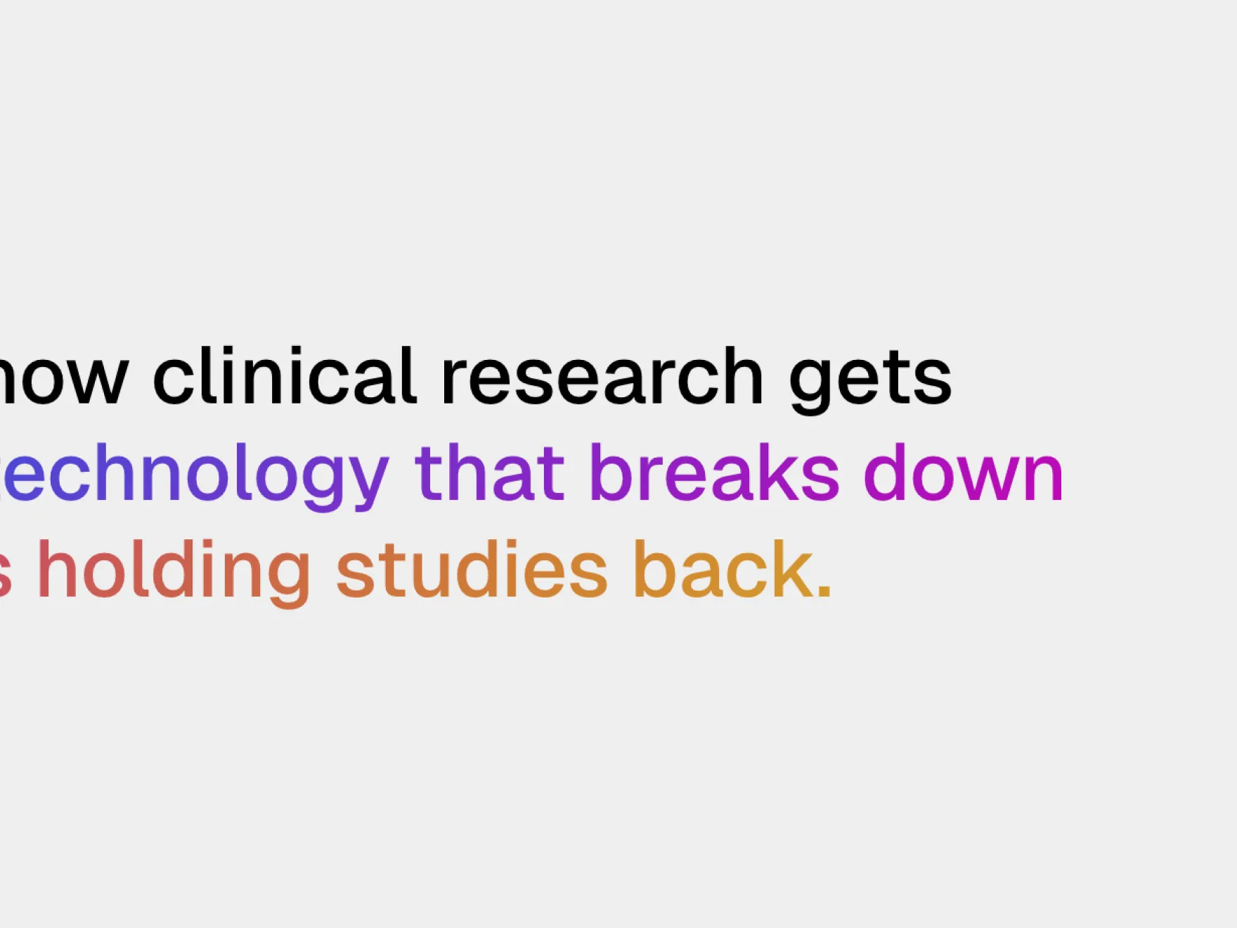 Texthervorhebung mit Verlauf von pink zu gelb