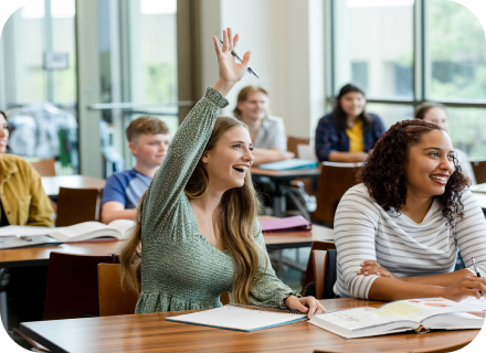 Children learning in the classroom