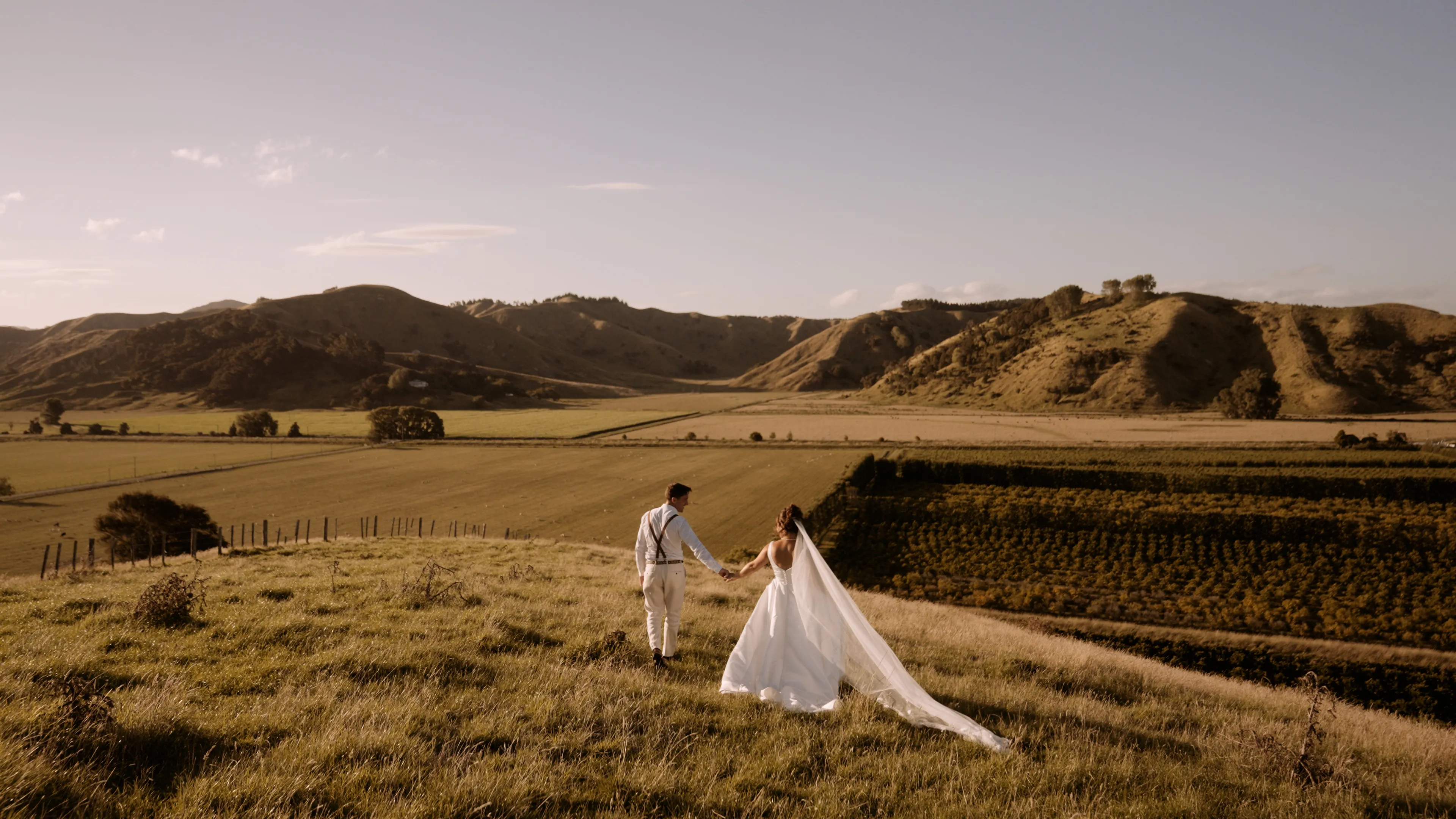 New Zealand wedding video scenery film
