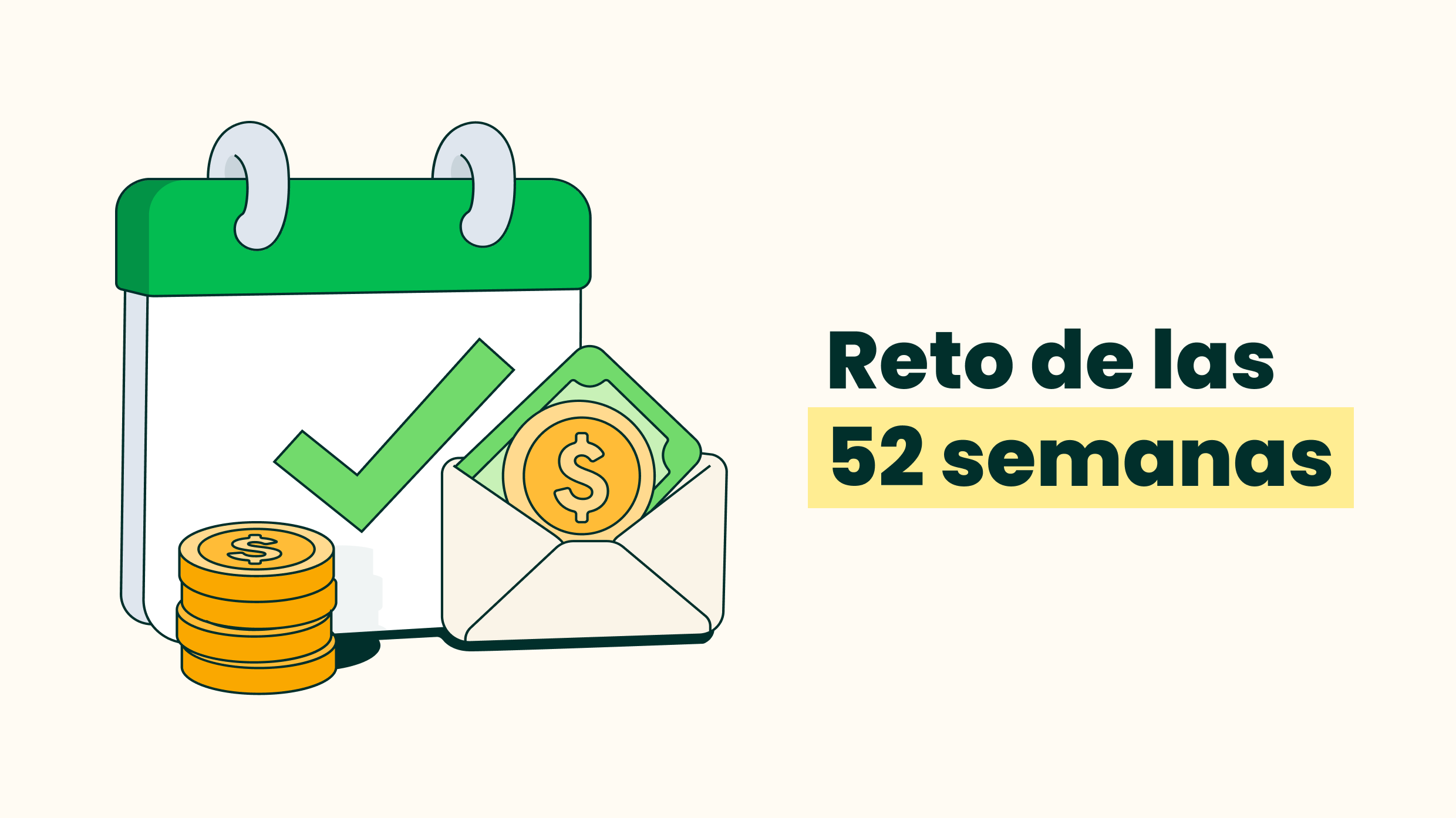 Reto de ahorro de las 52 semanas
