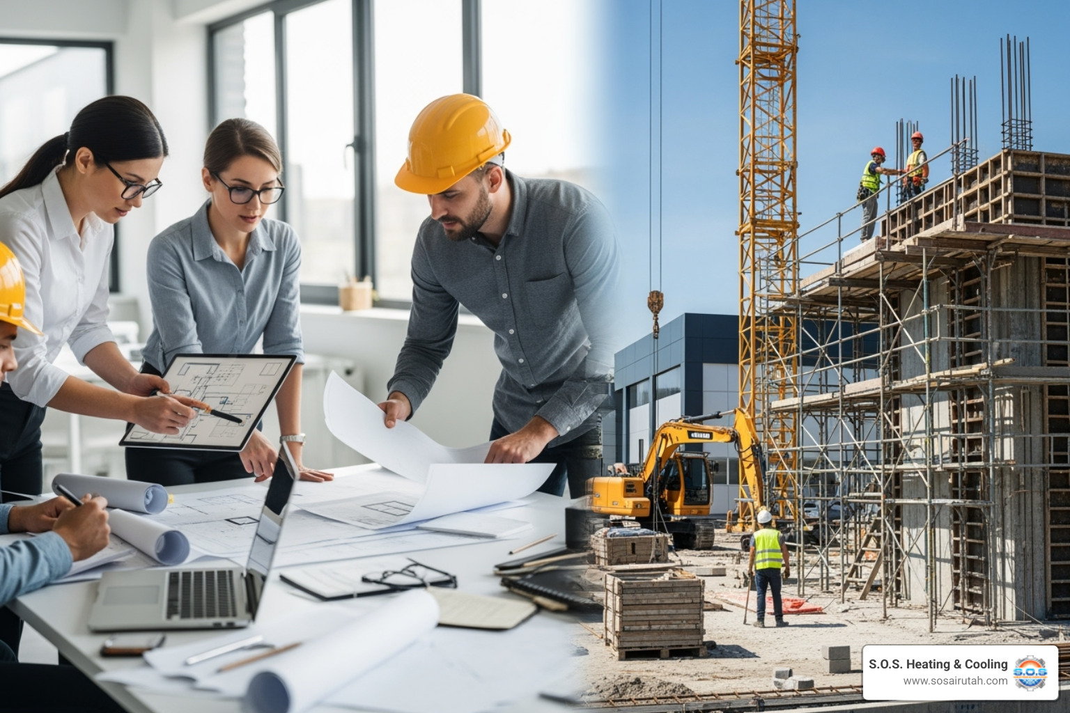 Comparison table of general contractor vs. design-build contractor - Commercial bathroom remodel