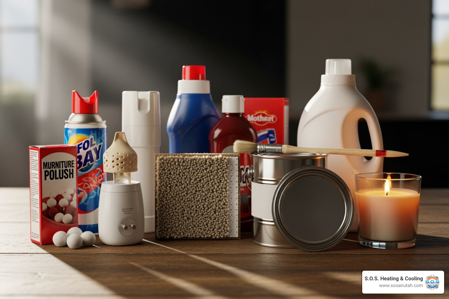 common household items that can release pollutants - home air quality testing salt lake