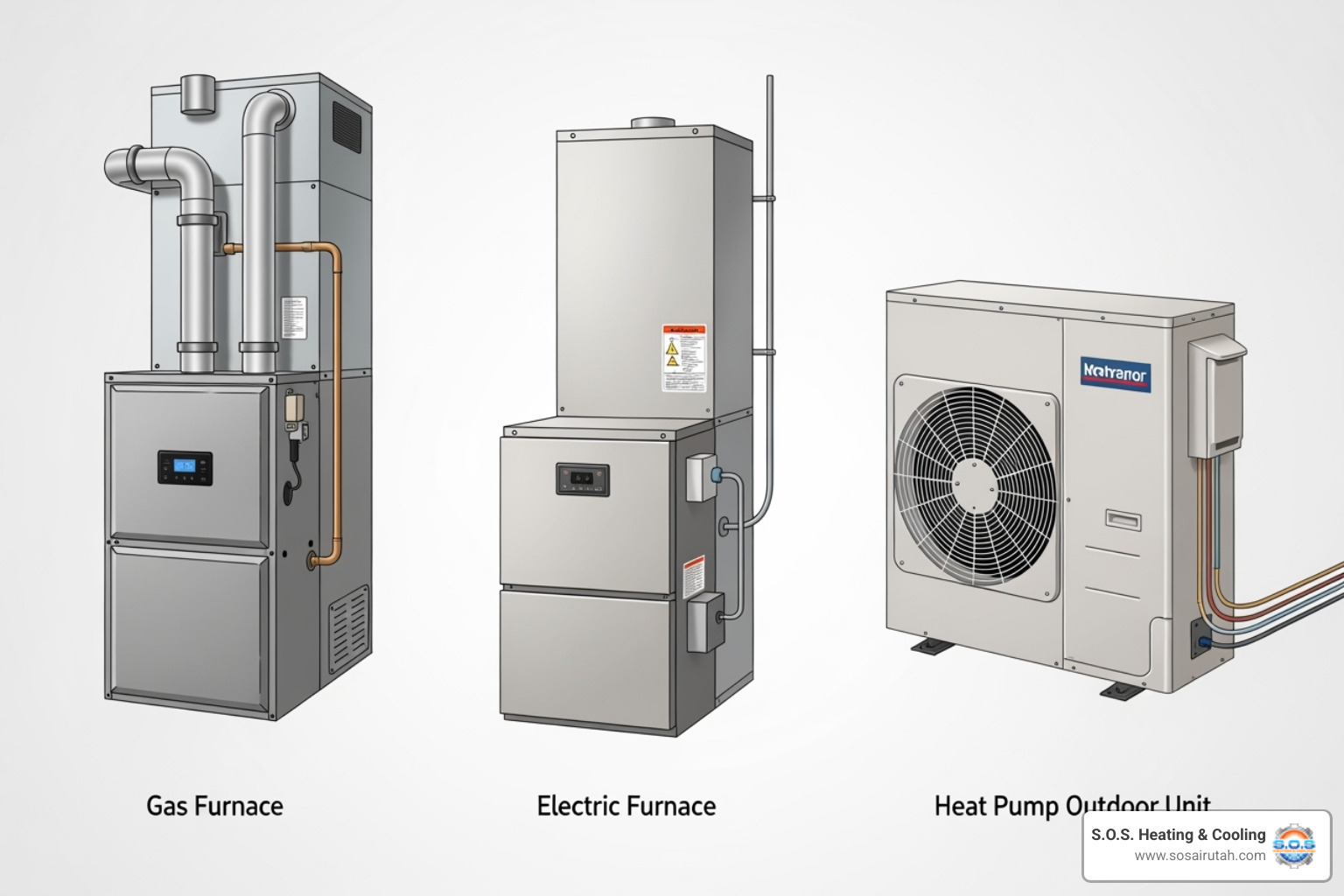 different heating system types - heating system replacement salt lake
