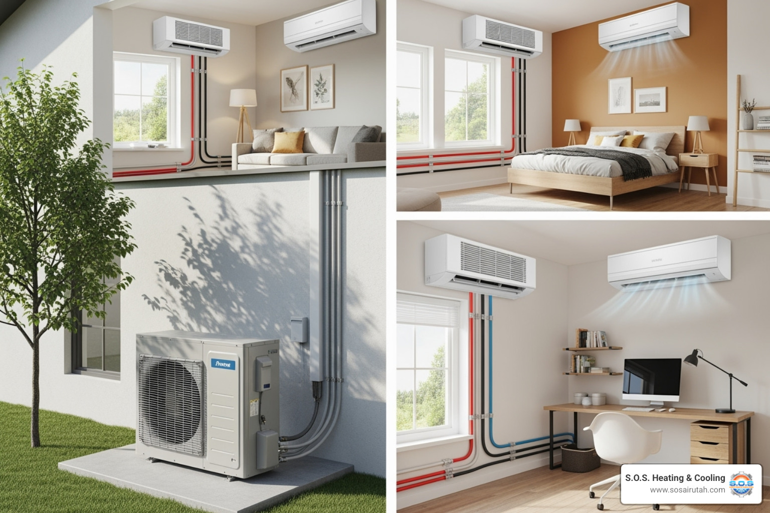 multi-zone setup with one outdoor unit and multiple indoor units - cost for ductless heat pump multi-zone setup with one outdoor unit and multiple indoor units - cost for ductless heat pump