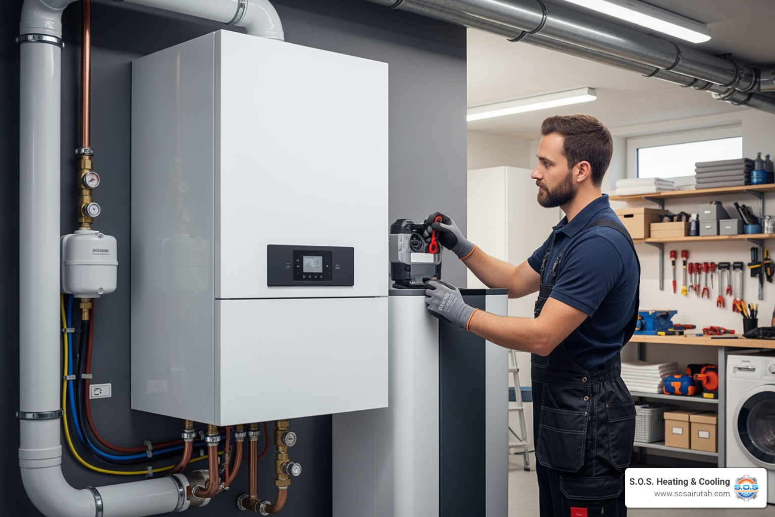 illustration of how a heat pump transfers heat indoors and outdoors - heating system upgrades