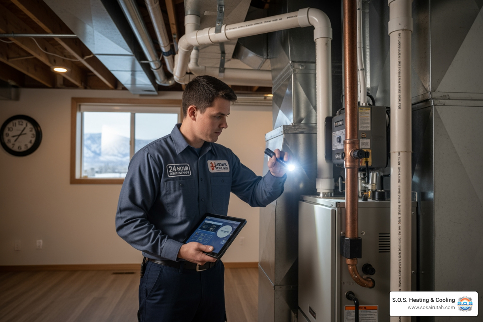 infographic explaining the key benefits of a professional heating tune-up - 24 hour heating tune ups in south jordan, ut