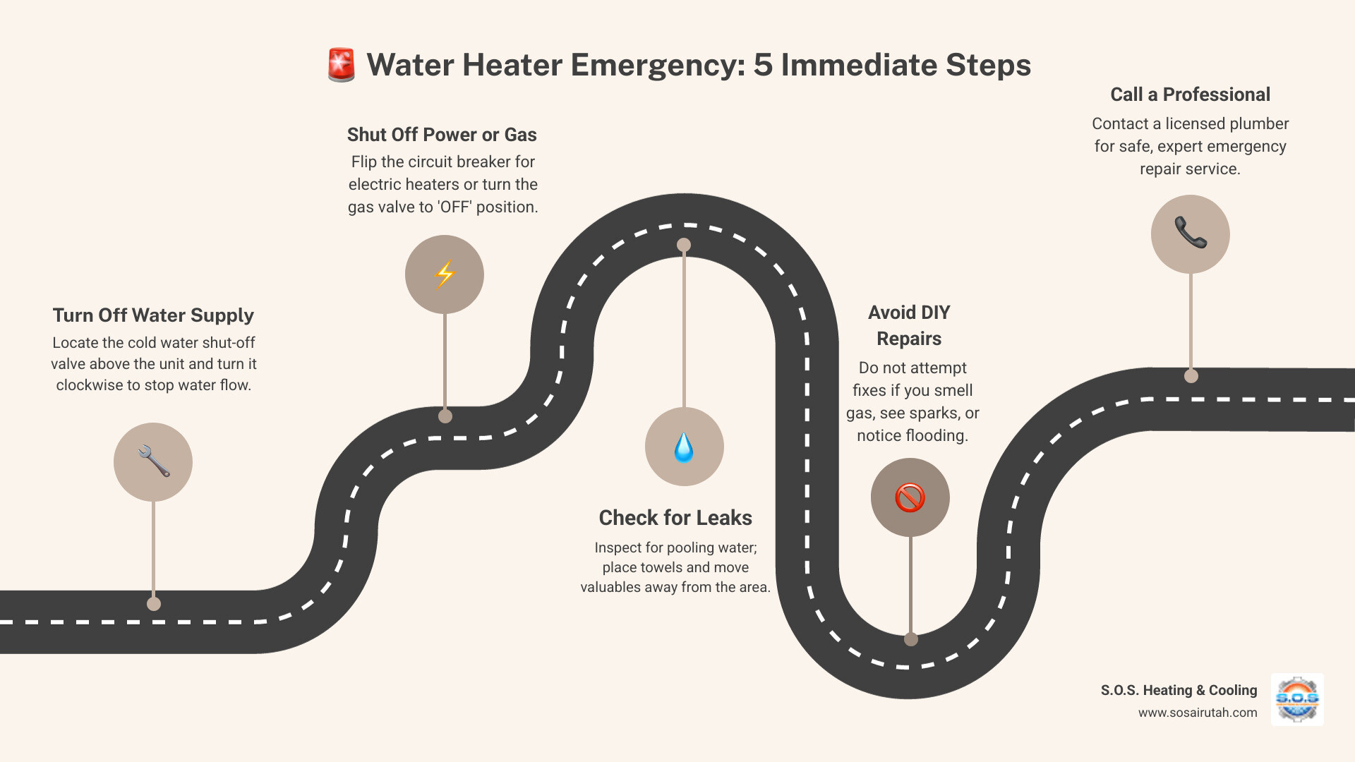 Infographic: Immediate steps to take when your water heater fails in Murray UT - emergency water heater repair in murray, ut Infographic: Immediate steps to take when your water heater fails in Murray UT - emergency water heater repair in murray, ut