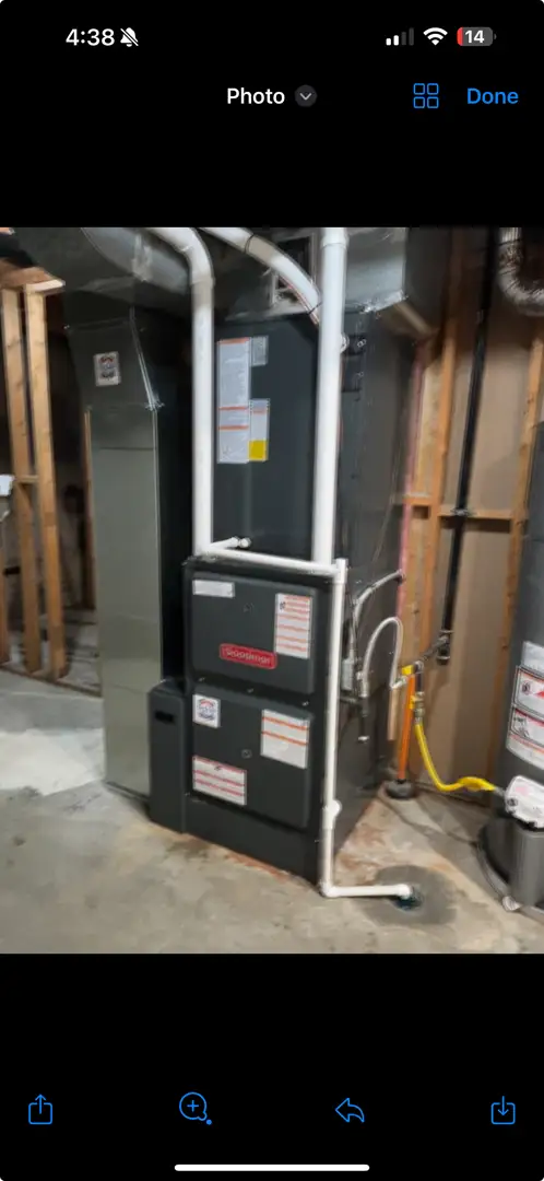 HVAC-integrated dehumidifier installed in a clean utility room duct system