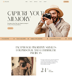 A man taking a picture with a camera.