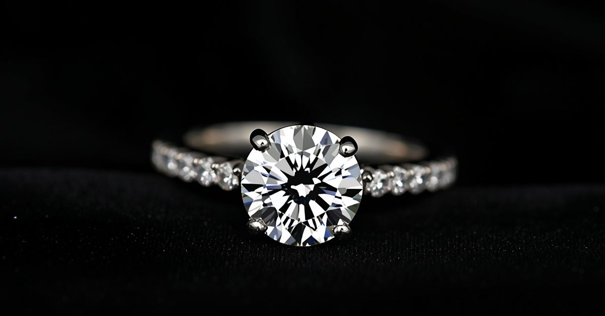 This image highlights a classic solitaire engagement ring, one of the most popular styles in the resale market. It illustrates the importance of clarity and cut when determining where to sell diamond rings, as these factors significantly impact the final offer from professional jewelry buyers.