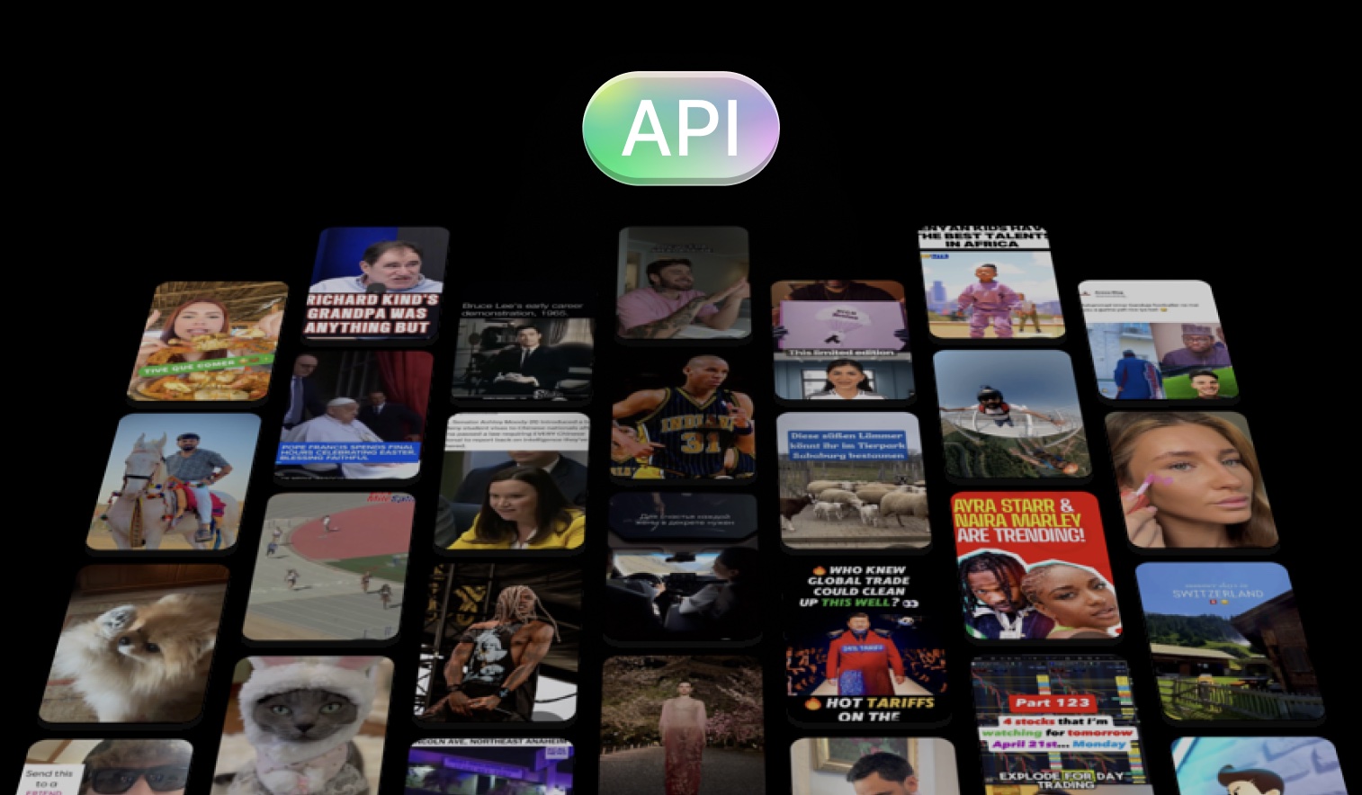 Oriane for developers, an illustration of the API