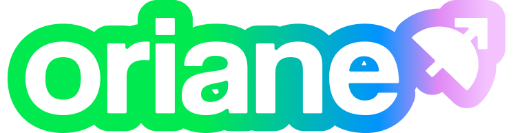 Oriane wordmark sticker, gradient