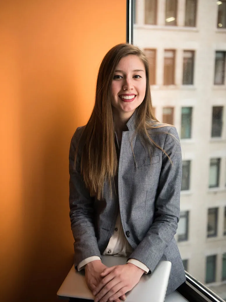 Business ciient recording a testimonial video