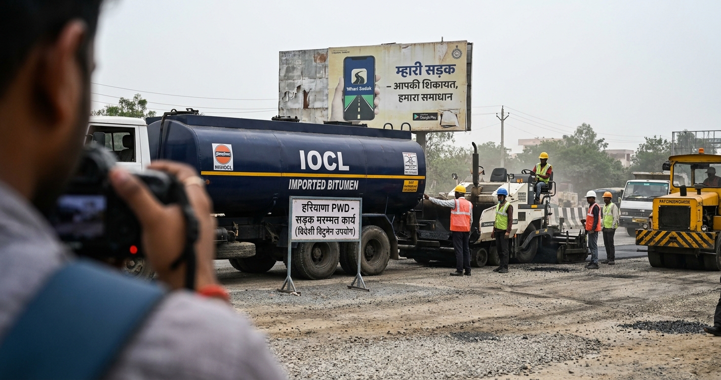 Haryana Embraces Imported Bitumen: Reshaping Construction Norms