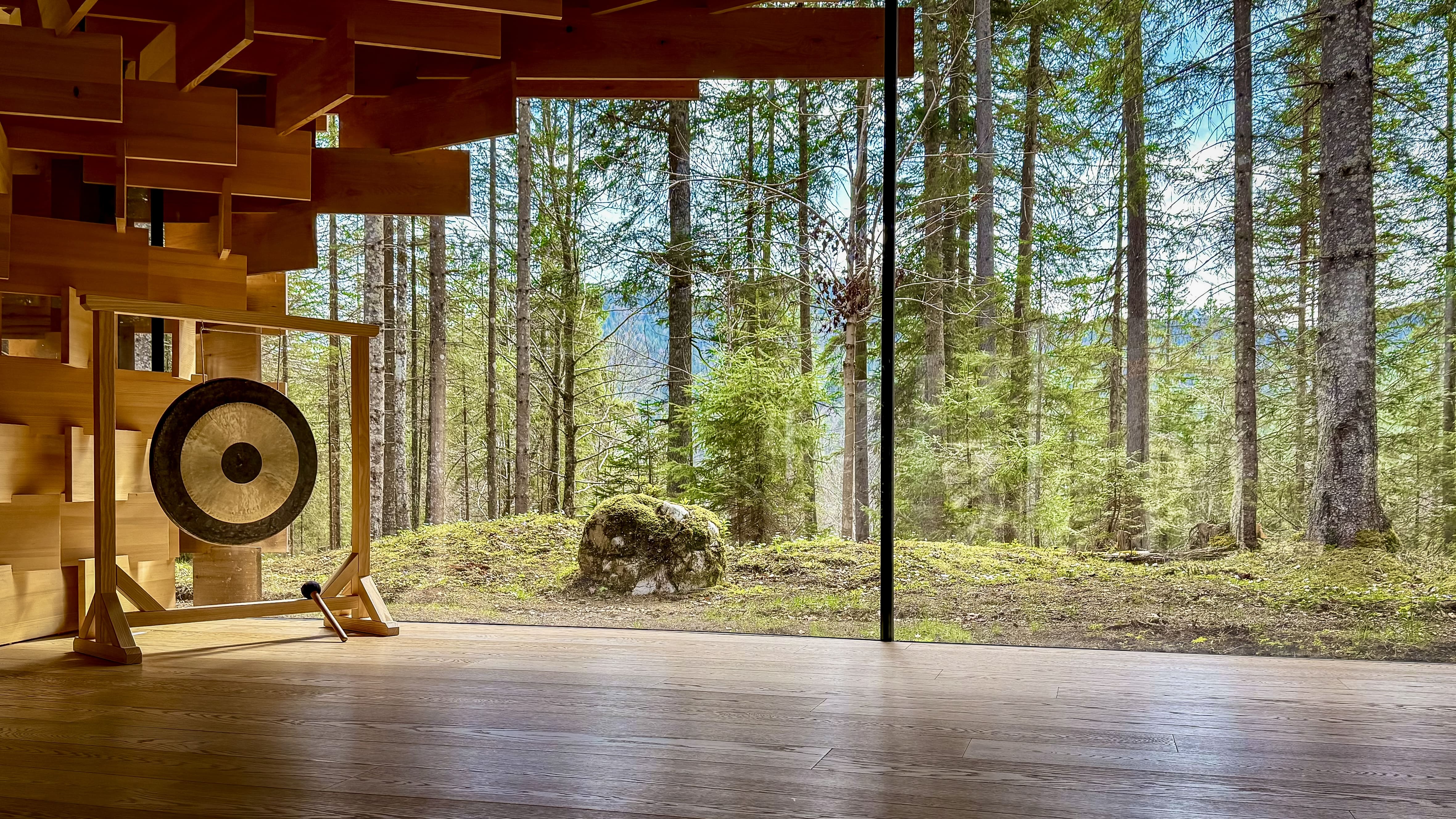 Meditation house in the forest