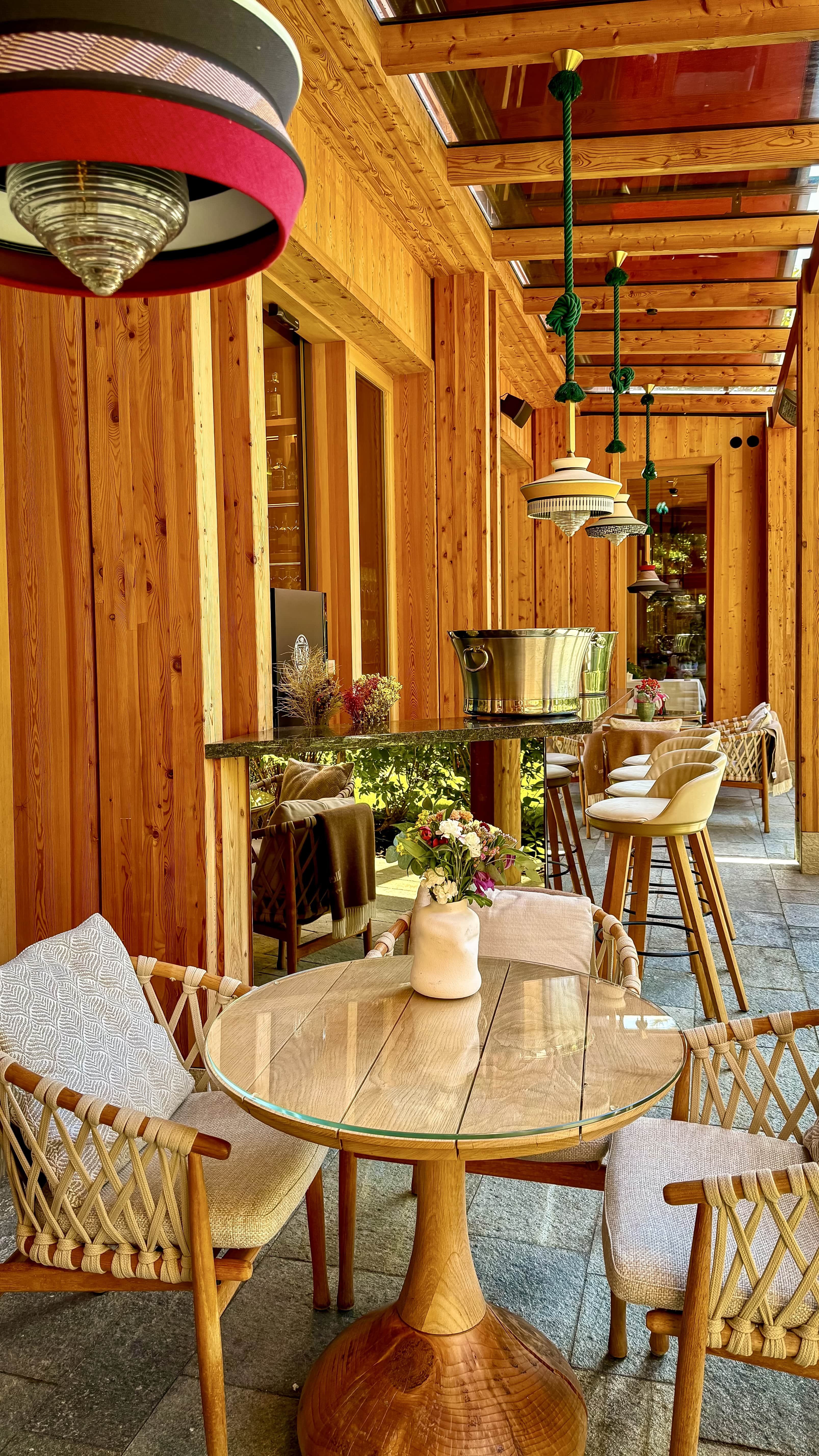 Outside garden Restaurant